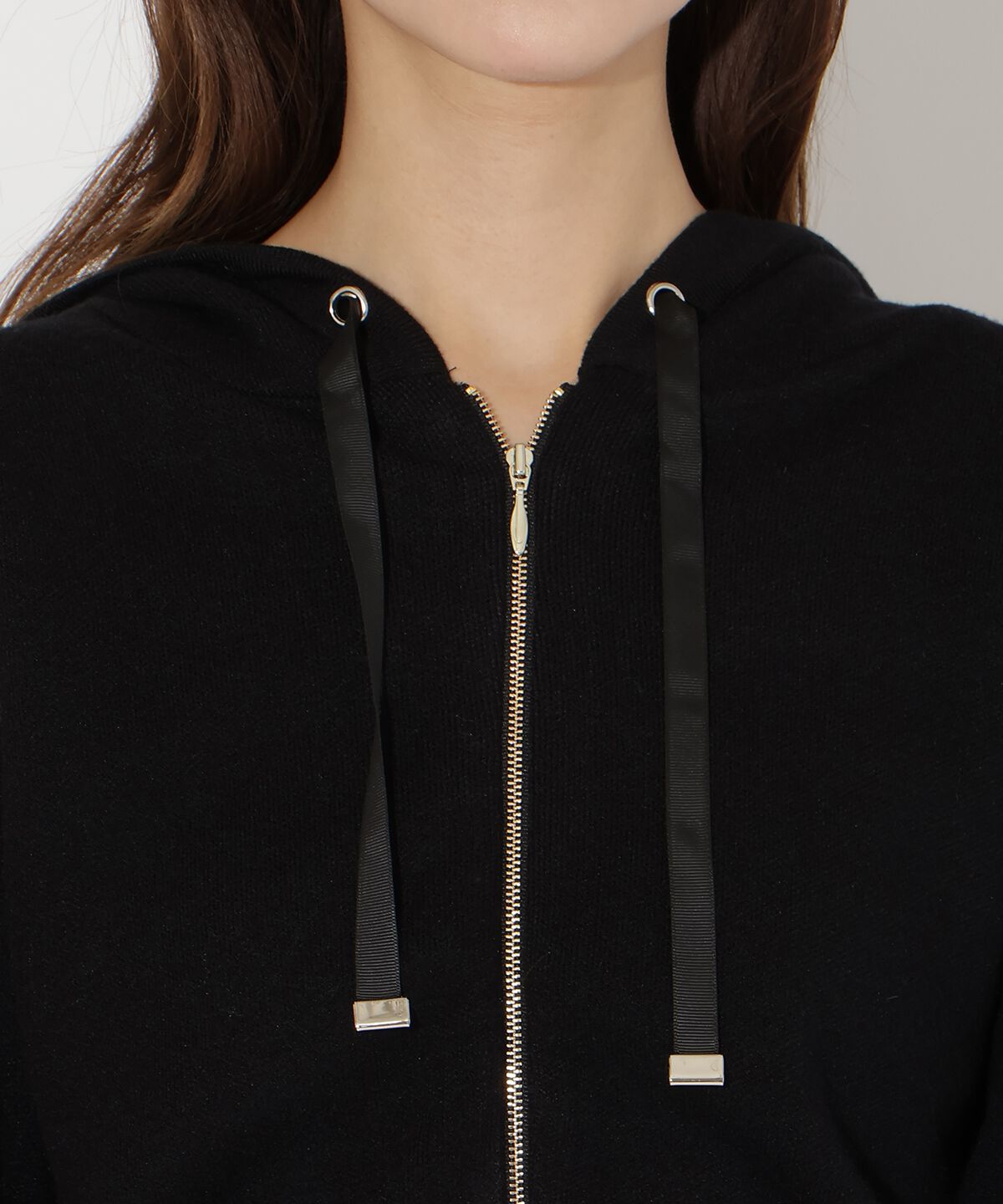 アンドクチュール「ニットパーカー」|パーカー|