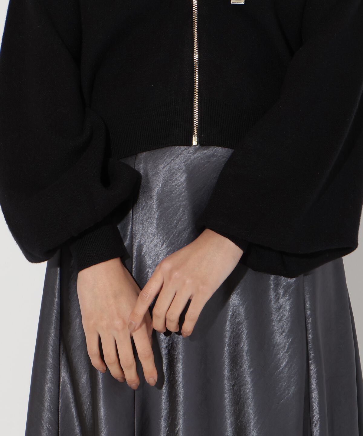 アンドクチュール「ニットパーカー」|パーカー|