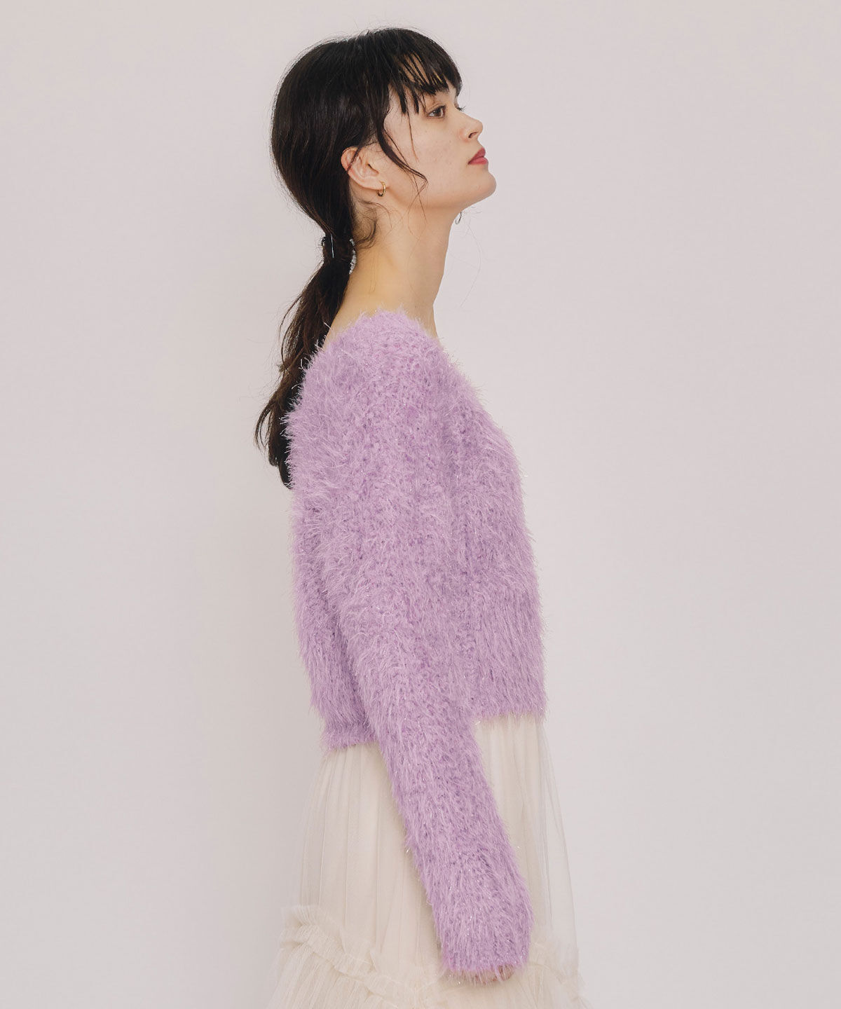 REDYAZEL「ブークレラメシャギーニットプルオーバー」|ニット・セーター|