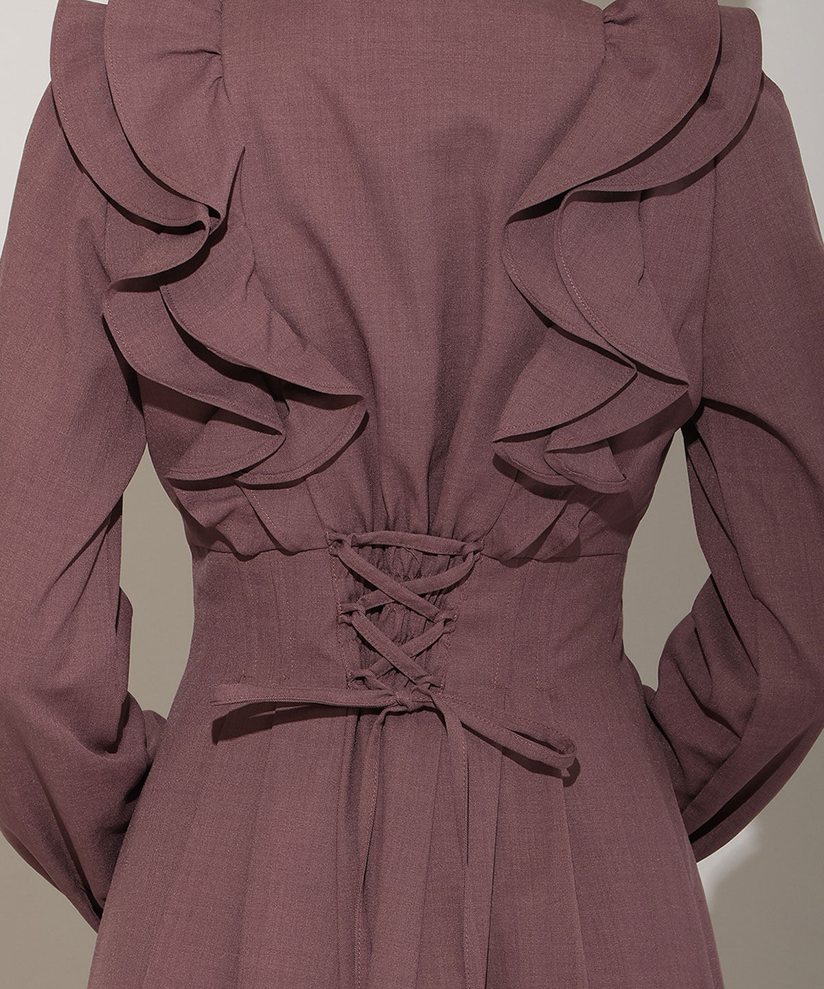 WILLSELECTION「ナローリボンフリルシャツワンピース」|ワンピース|