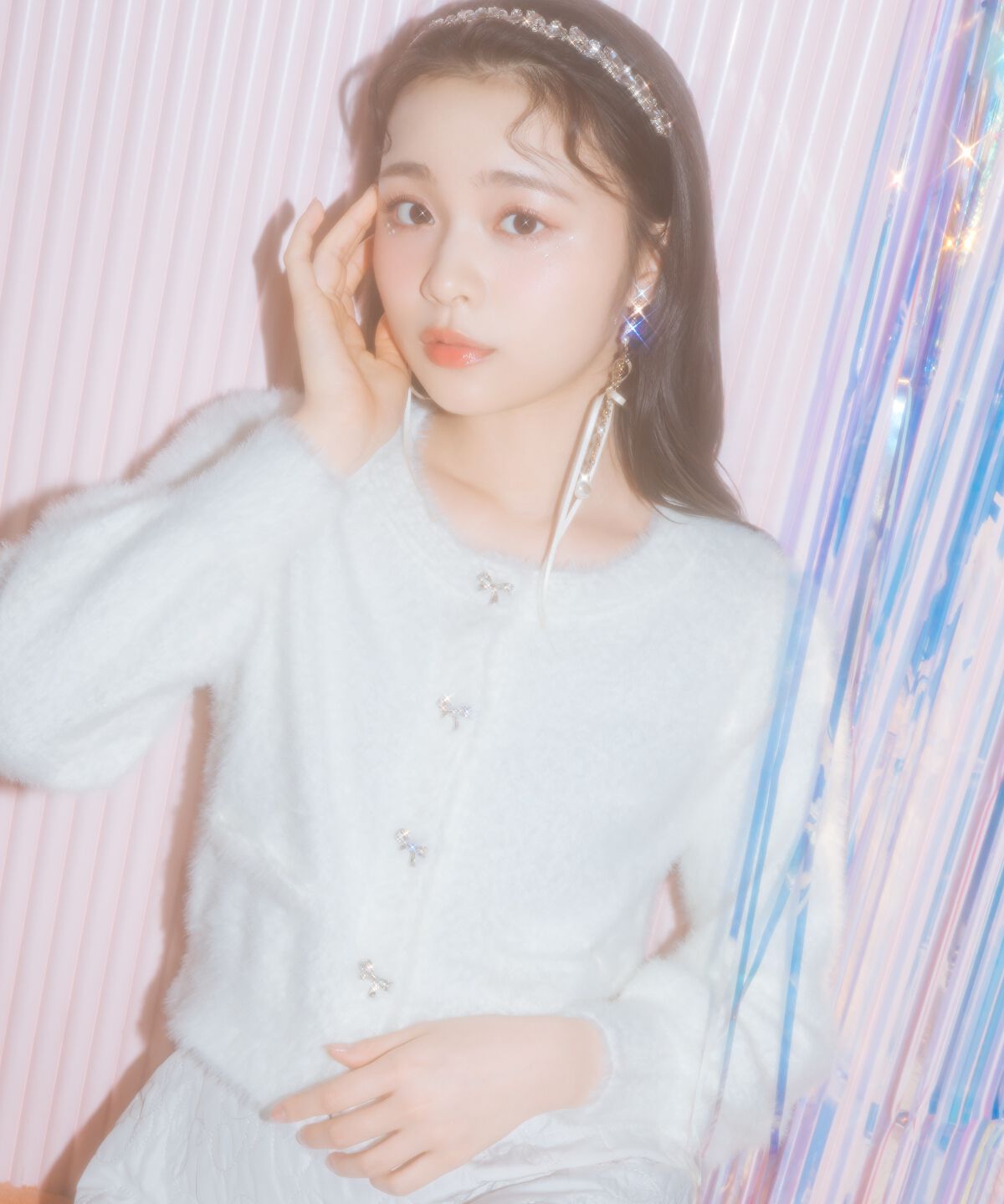 WILLSELECTION「リボンボタンーフェザーカーディガン」|カーディガン|