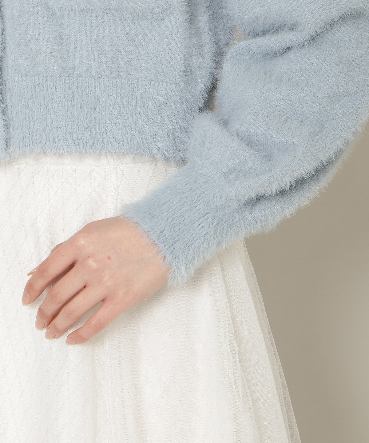 WILLSELECTION「リボンボタンーフェザーカーディガン」|カーディガン|