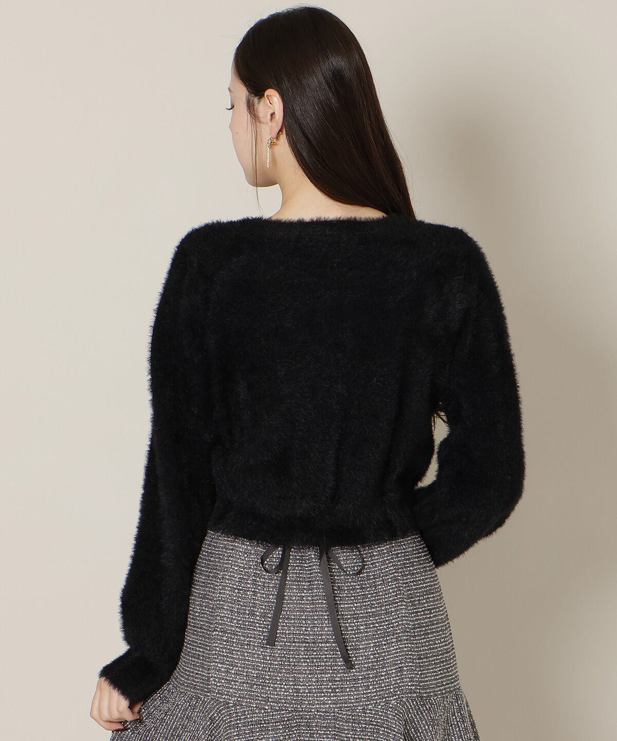 WILLSELECTION「リボンボタンーフェザーカーディガン」|カーディガン|