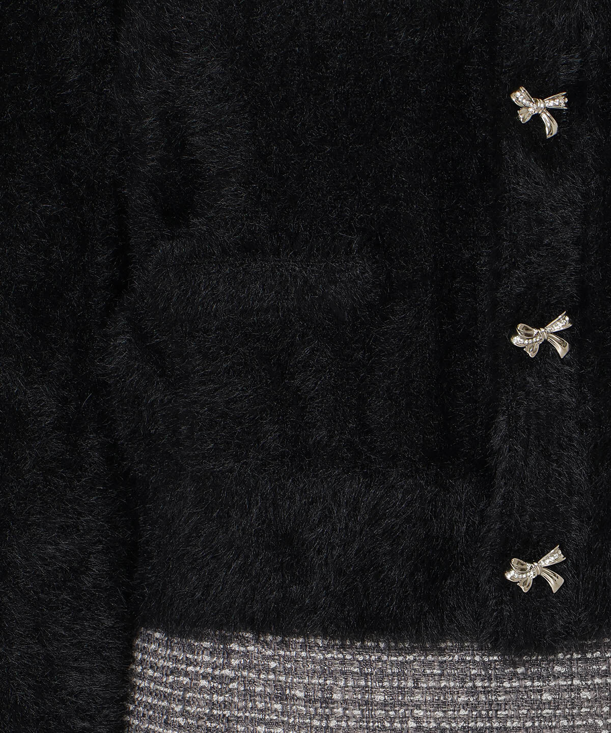 WILLSELECTION「リボンボタンーフェザーカーディガン」|カーディガン|