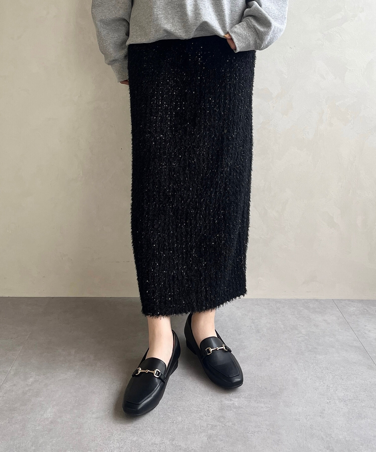 ORiental TRaffic「【跳べるパンプス/シリーズ累計１５０万足突破】スクエアトゥビットモチーフ  ローファー /R-3210」|パンプス|