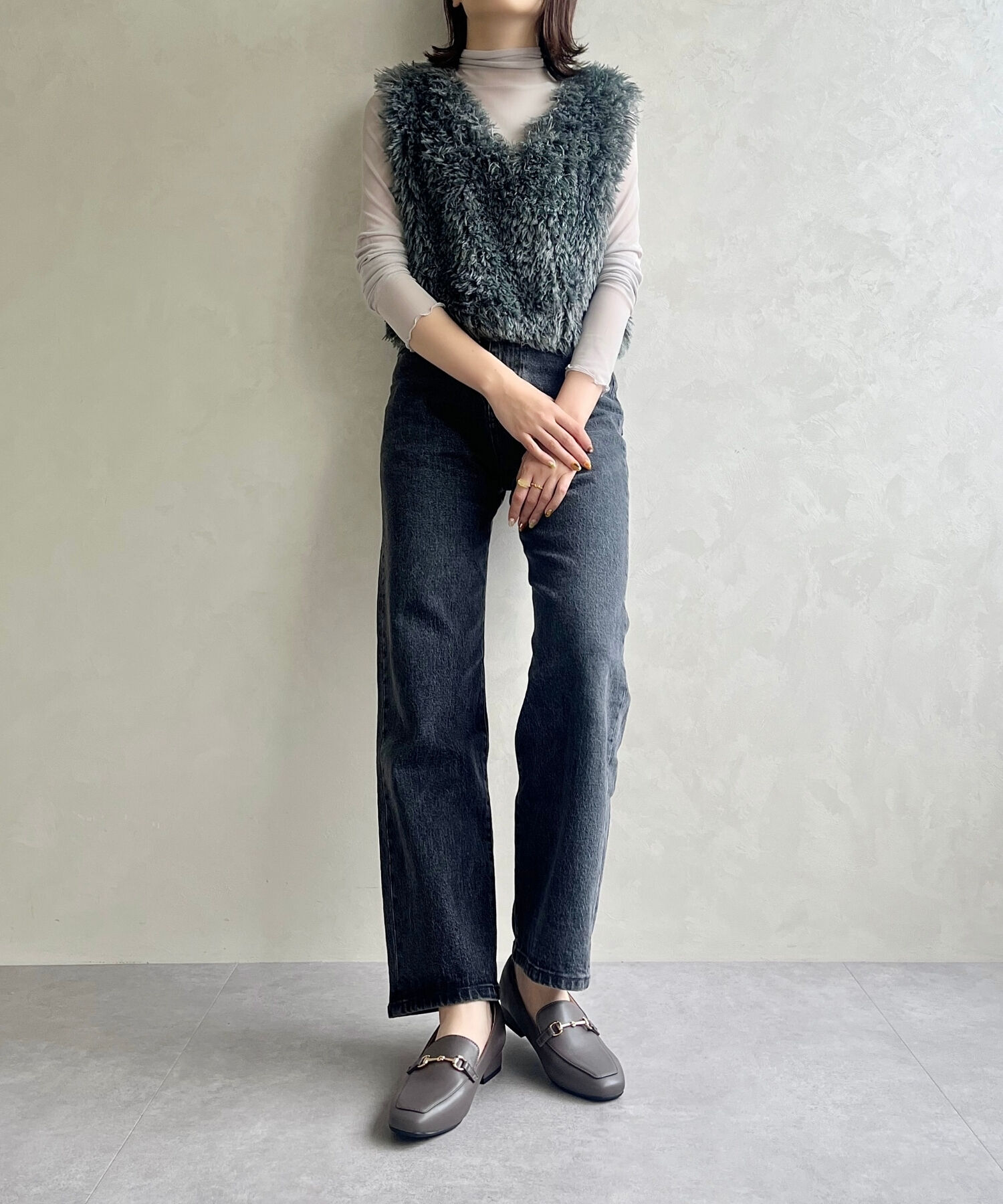 ORiental TRaffic「【跳べるパンプス/シリーズ累計１５０万足突破】スクエアトゥビットモチーフ  ローファー /R-3210」|パンプス|