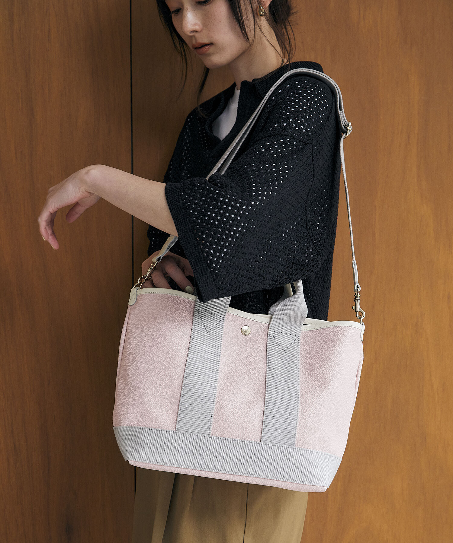 TOPKAPI BREATH「スコッチグレイン ネオレザー トート バッグ ショルダー付き M」|ショルダー・メッセンジャー|