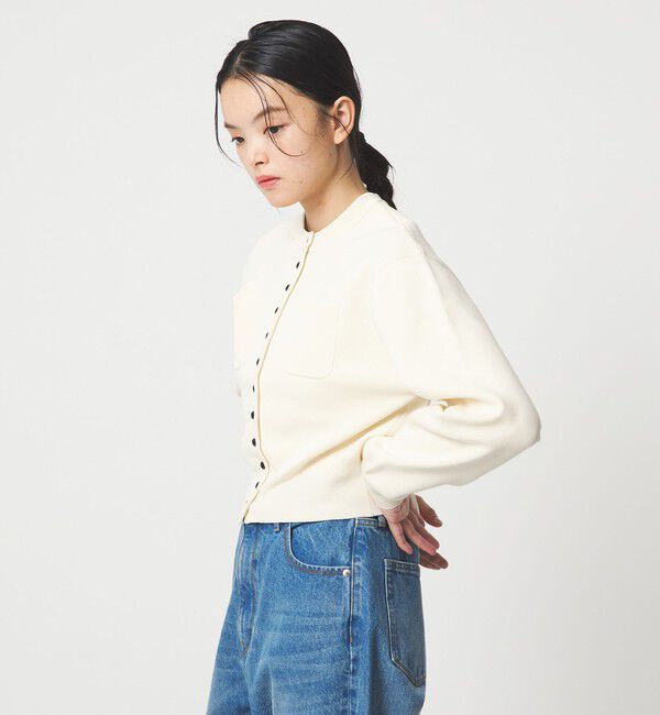 EMMEL REFINES「＜EMMEL REFINES＞EM HW スウェットライク ポケットツキ カーディガン」|カーディガン|