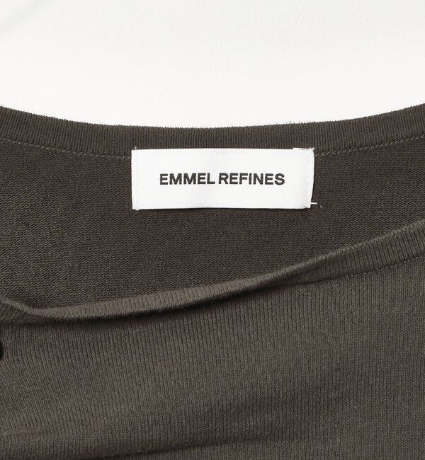 EMMEL REFINES「＜EMMEL REFINES＞EM アシメタック ボタン カーディガン」|カーディガン|