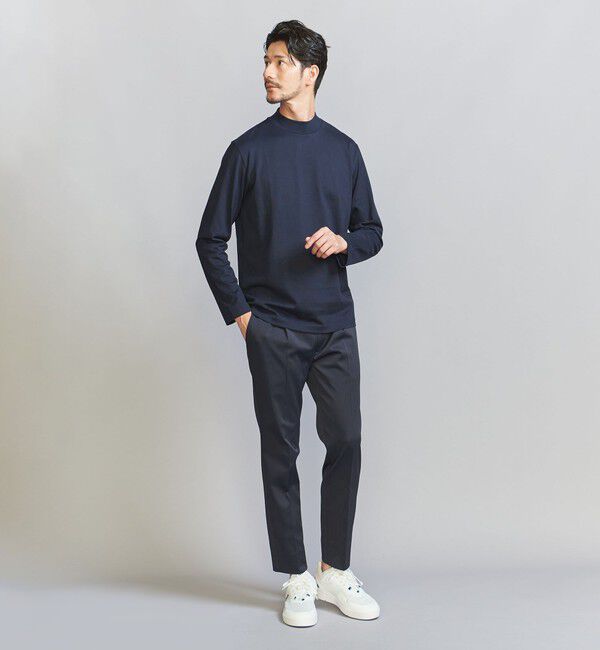 BEAUTY&YOUTH UNITED ARROWS「【WEB限定 WARDROBE SMART】クリア ガスコットン モックネック カットソー【抗菌・防臭】」|Tシャツ・カットソー|