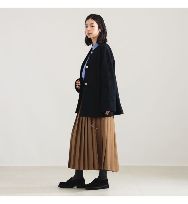 ソフトメルトン ノーカラーコート（Demi-Luxe BEAMS ）｜ルミネの