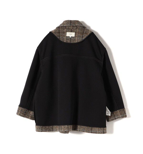 SHIPS for women「スライバー チェック ショート Pコート」|その他|