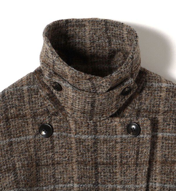 SHIPS for women「スライバー チェック ショート Pコート」|その他|