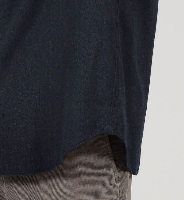 TOMORROWLAND MENS「コットンカシミヤ ワイドスプレッドカラーシャツ」|シャツ・ブラウス|