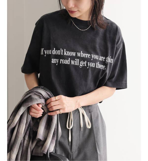 JOURNAL STANDARD「【HANDTEX/ハンドテックス】プリントロゴT」|Tシャツ・カットソー|ブラック