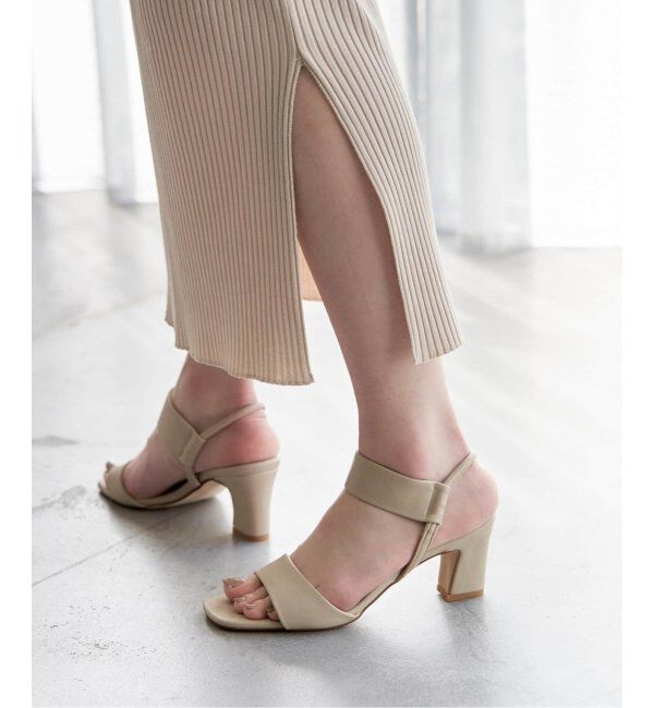  「6cmゴムストラップサンダル」|サンダル|