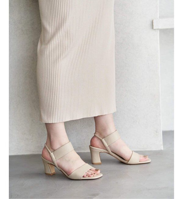  「6cmゴムストラップサンダル」|サンダル|