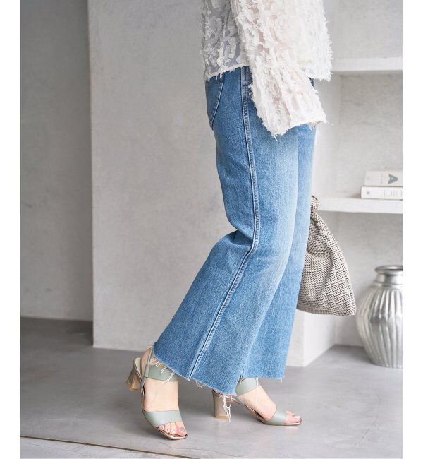  「6cmゴムストラップサンダル」|サンダル|