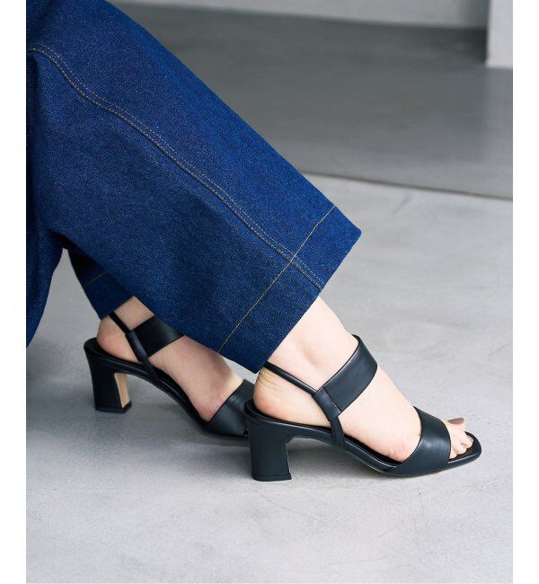  「6cmゴムストラップサンダル」|サンダル|