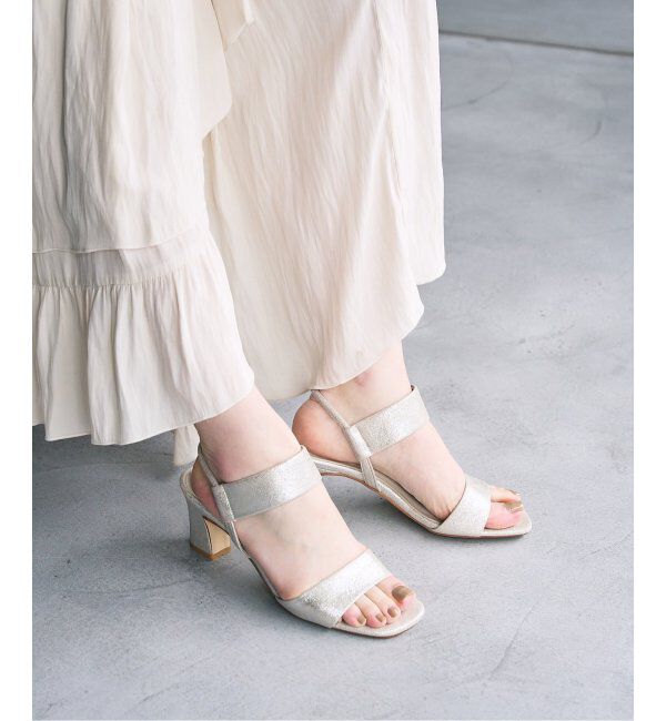  「6cmゴムストラップサンダル」|サンダル|