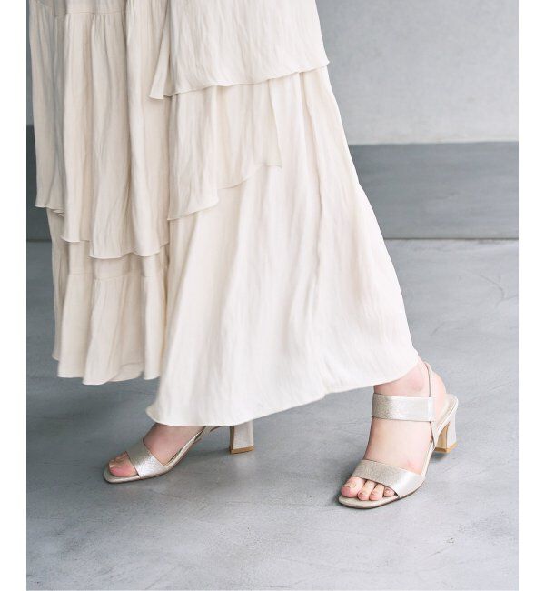 「6cmゴムストラップサンダル」|サンダル|