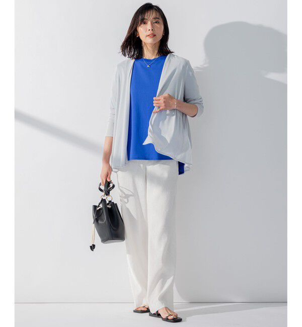 23区「【新色追加/UVケア/接触冷感】マルチ機能 シアー ショート カーディガン」|カーディガン|