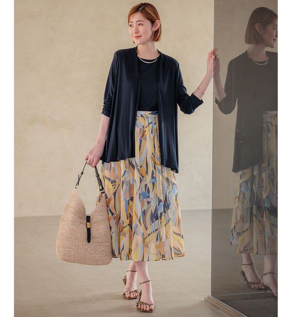 23区「【新色追加/UVケア/接触冷感】マルチ機能 シアー ショート カーディガン」|カーディガン|