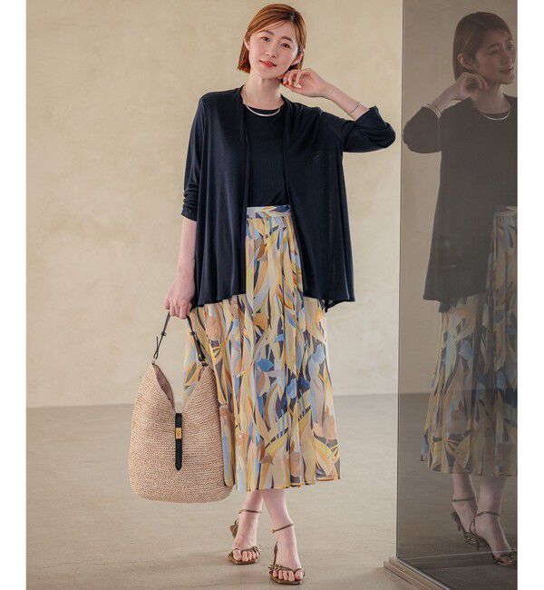 23区「【新色追加/UVケア/接触冷感】マルチ機能 シアー ショート カーディガン」|カーディガン|