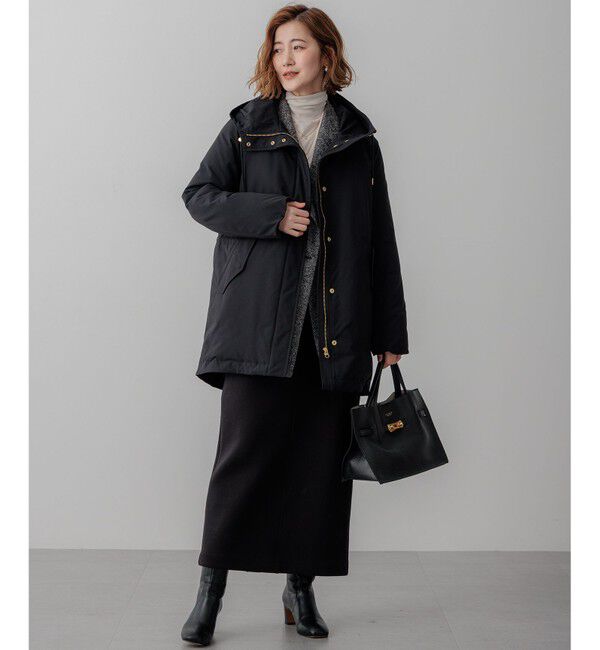 23区「【滝沢眞規子さん着用/一部店舗限定/撥水加工】ミリタリー ダウンコート」|ダウン|