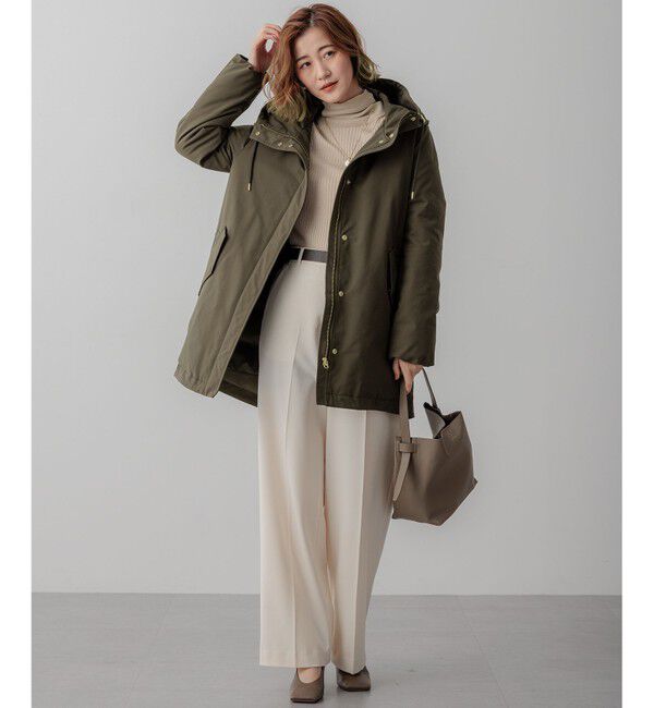 23区「【滝沢眞規子さん着用/一部店舗限定/撥水加工】ミリタリー ダウンコート」|ダウン|