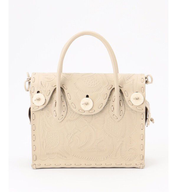 Carving Tribes「Maestra S」|ハンドバッグ|エクリュ