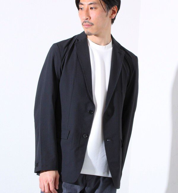 GLOSTER「【セットアップ着用可能】【GLOSTER/グロスター】LOFT AIR 2B テーラードジャケット」|テーラードジャケット|ブラック