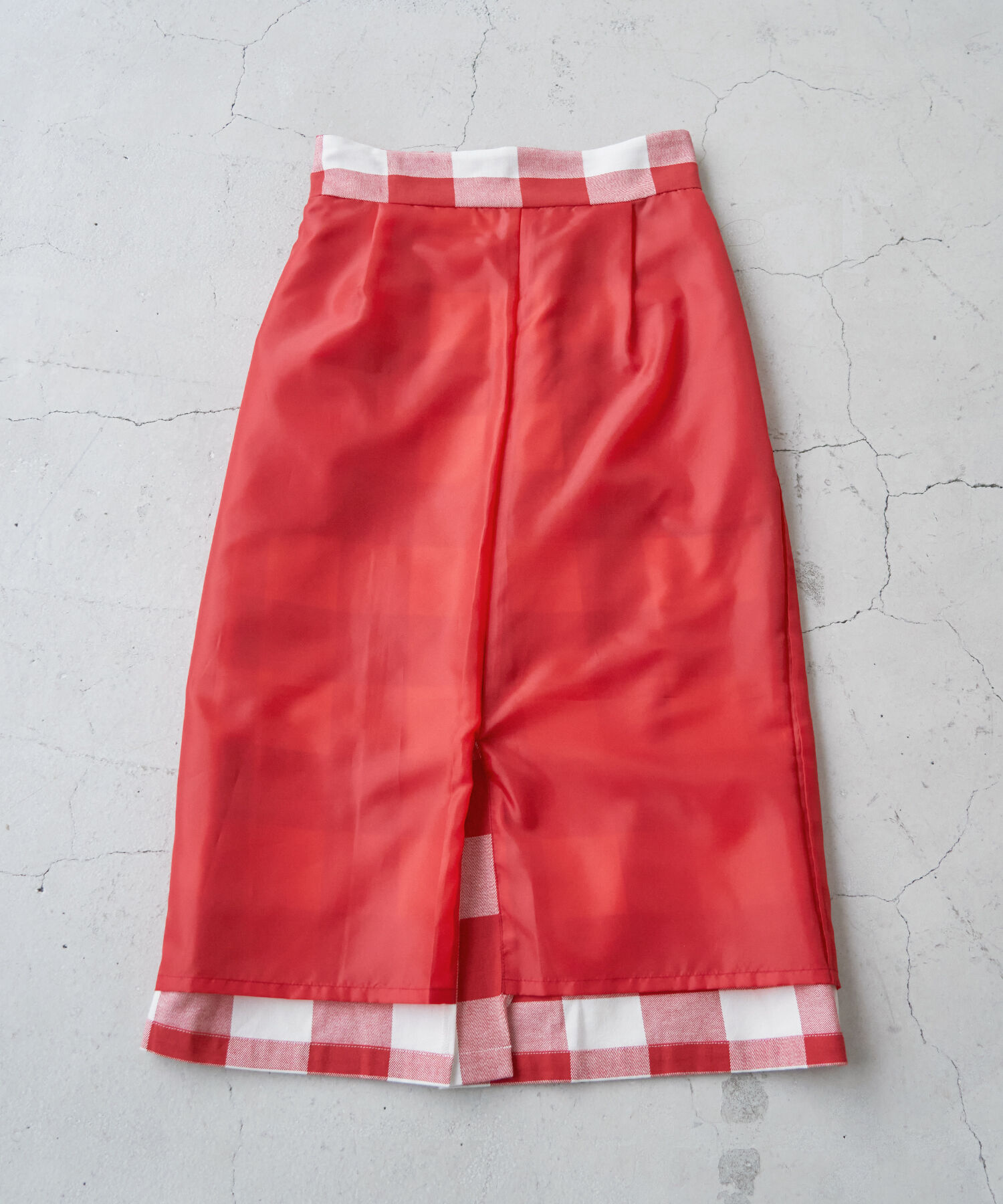 Rope&rsquo;Picnic「【Bonne Maman &times; ROPE' PICNIC】ギンガムチェックIラインスカート」|スカート|