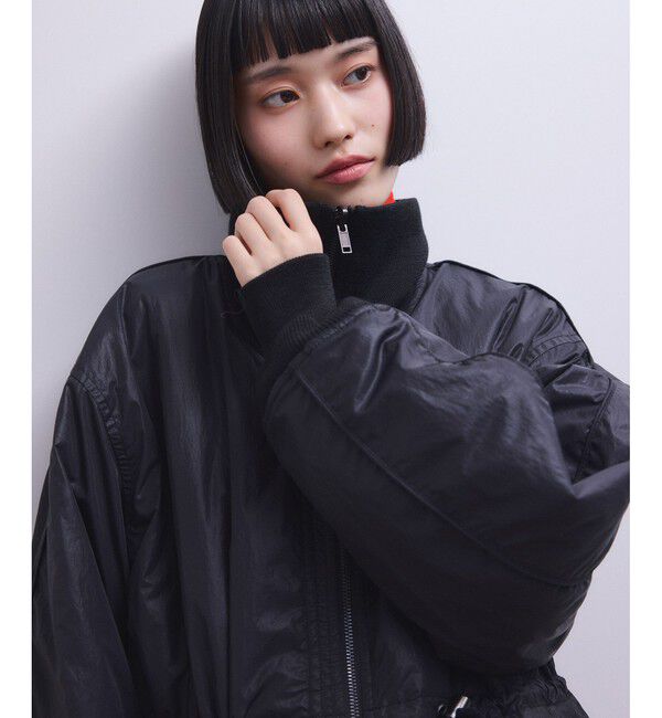 ADAM ET ROPE'「【サステナブル】リバーシブルドロストキルティングブルゾン/撥水」|ブルゾン・スタジャン|