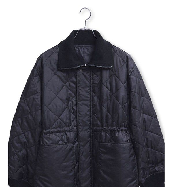 ADAM ET ROPE'「【サステナブル】リバーシブルドロストキルティングブルゾン/撥水」|ブルゾン・スタジャン|