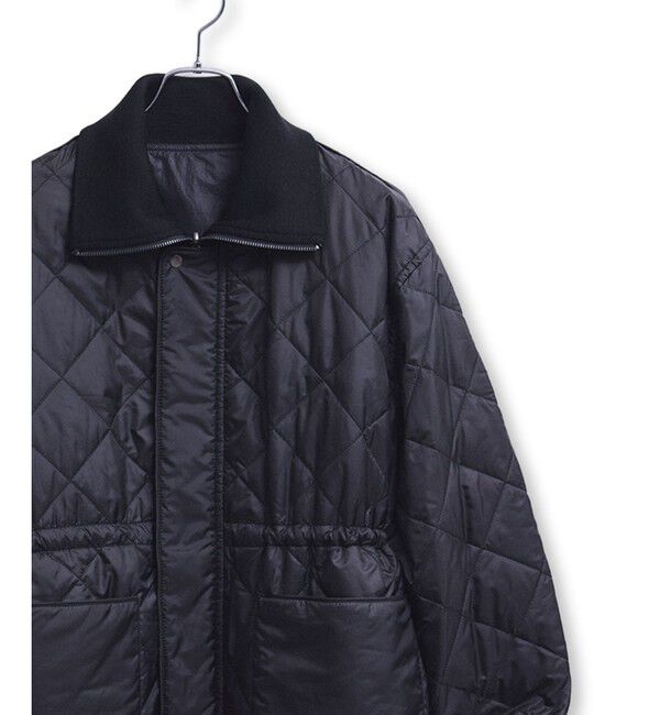 ADAM ET ROPE'「【サステナブル】リバーシブルドロストキルティングブルゾン/撥水」|ブルゾン・スタジャン|