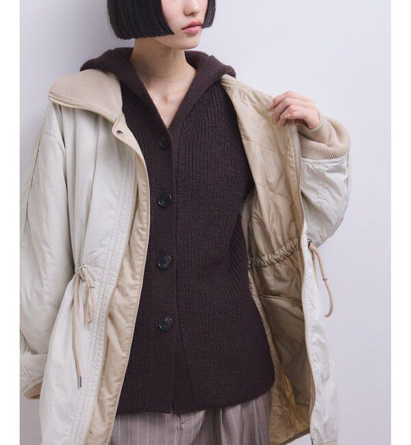 ADAM ET ROPE'「【サステナブル】リバーシブルドロストキルティングブルゾン/撥水」|ブルゾン・スタジャン|