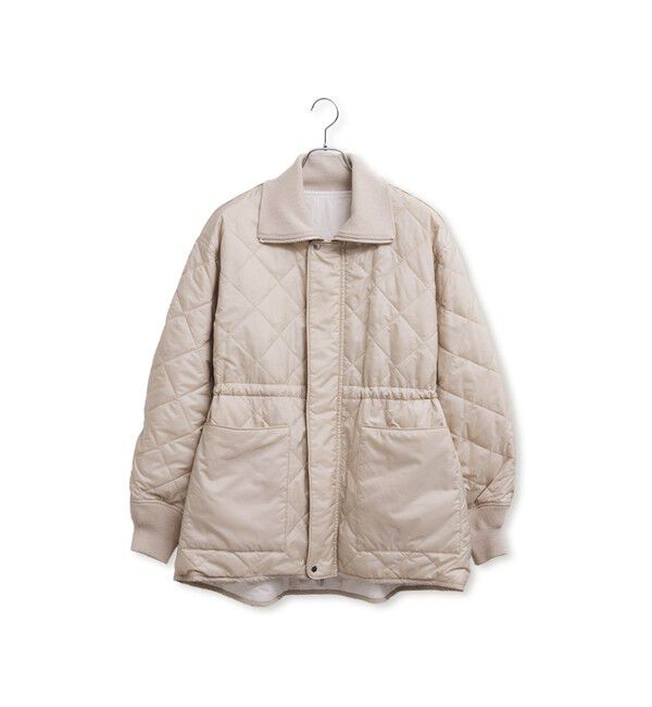 ADAM ET ROPE'「【サステナブル】リバーシブルドロストキルティングブルゾン/撥水」|ブルゾン・スタジャン|