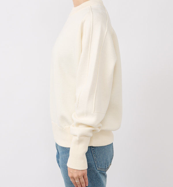  「【ウォッシャブル】スウェットライクニット」|ニット・セーター|