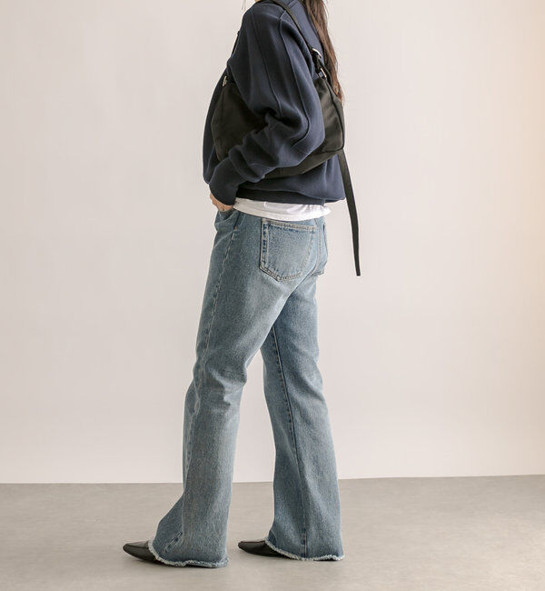  「【ウォッシャブル】スウェットライクニット」|ニット・セーター|