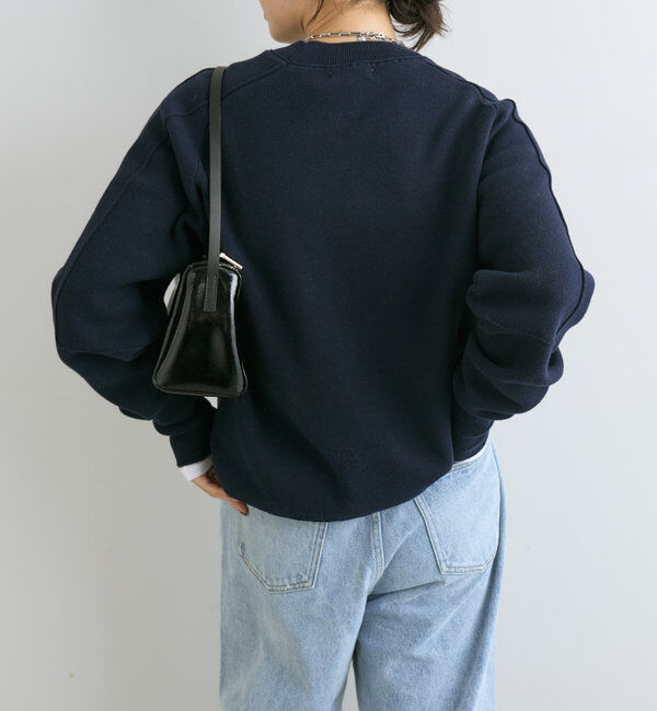  「【ウォッシャブル】スウェットライクニット」|ニット・セーター|