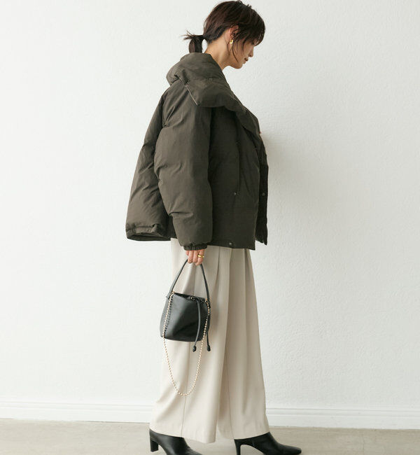  「【軽量705g】スタンドカラーダウンジャケット」|ダウン|