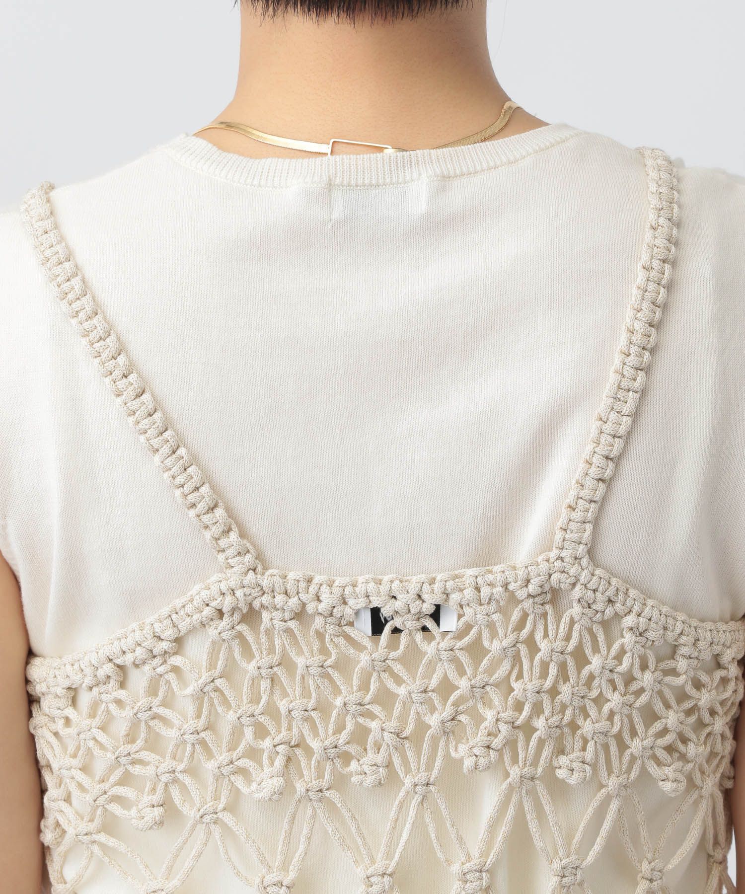 apart by lowrys「HANDフリンジニットワンピース」|ワンピース|