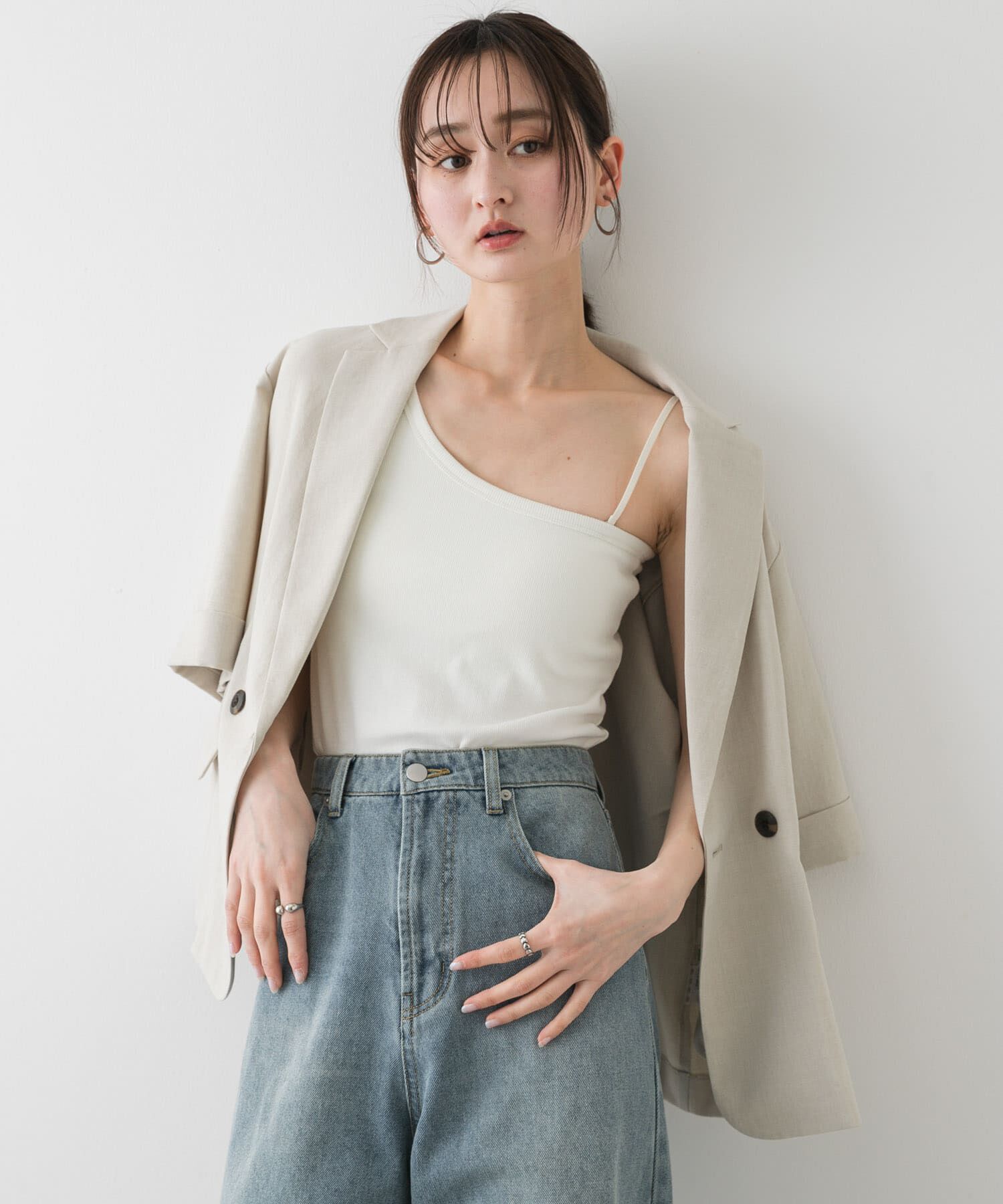 SENSE OF PLACE by URBAN RESEARCH「カップツキワンショルダータンクトップ」|タンクトップ|