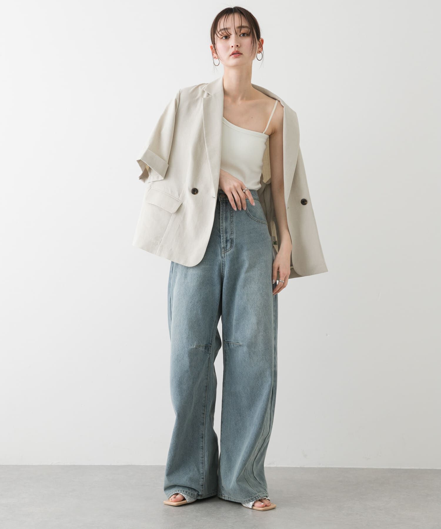 SENSE OF PLACE by URBAN RESEARCH「カップツキワンショルダータンクトップ」|タンクトップ|