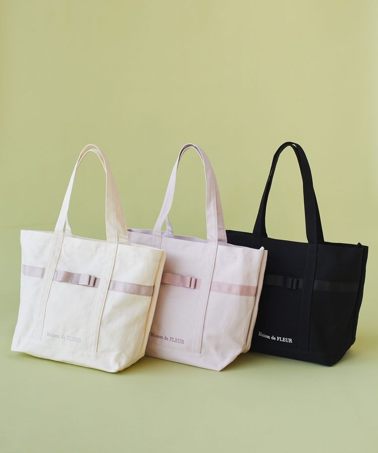 Maison de FLEUR「マルチポケット帆布トートMバッグ」|トートバッグ|