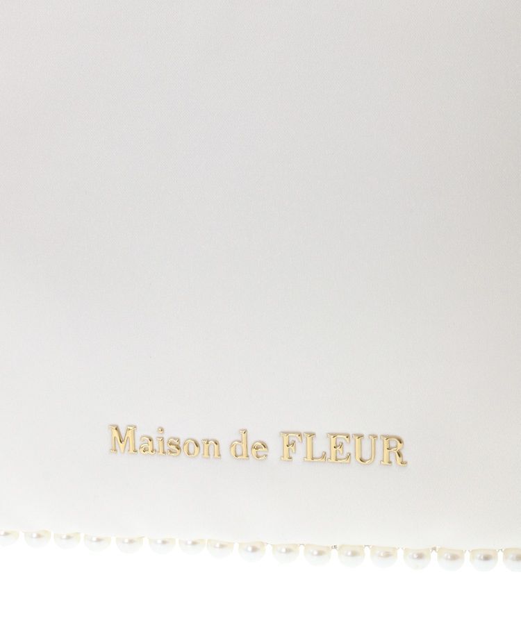 Maison de FLEUR「サテンパールブレードトートバッグ」|トートバッグ|