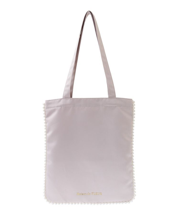 Maison de FLEUR「サテンパールブレードトートバッグ」|トートバッグ|