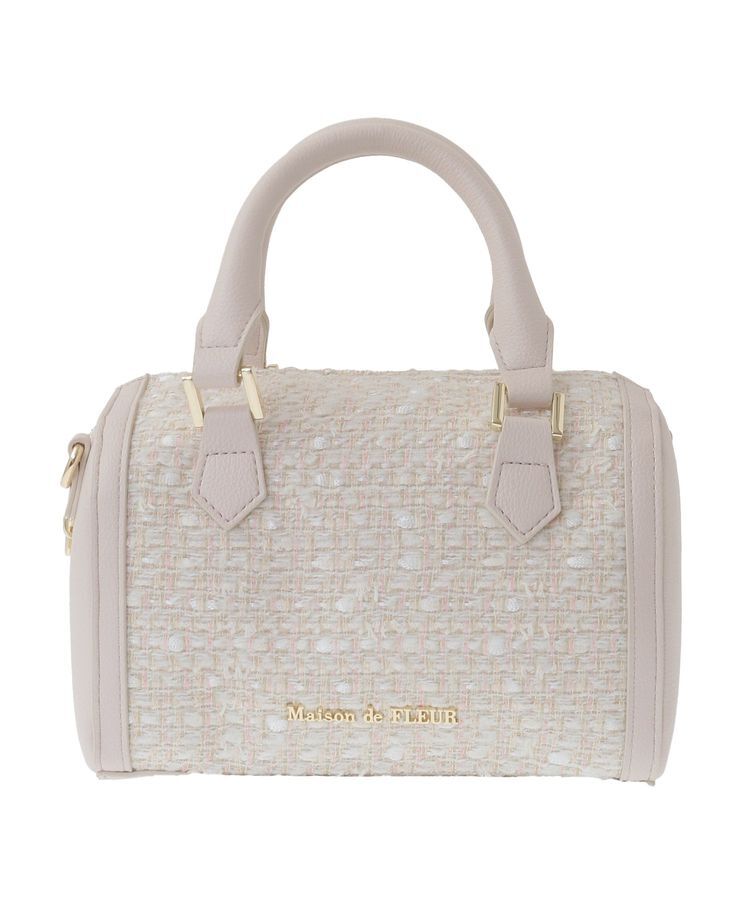 Maison de FLEUR「LINTONツイード2Wayミニボストンバッグ」|ハンドバッグ|