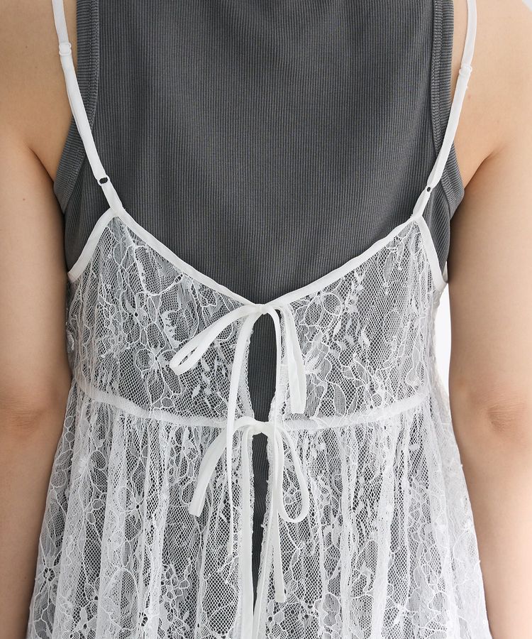 Green Parks「前後2WAYレーススパンコールビスチェ」|キャミソール|